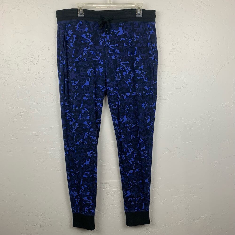 Greyson Gotham Camouflage Joggers Size Large Blue Black Men's Athleisure